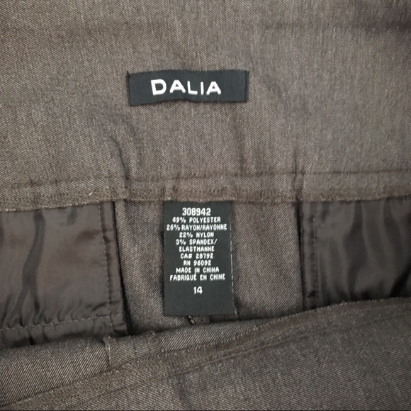 Dalia Stretchy High-Waist Grey Ankle Crop Pants - Picture 3 of 7